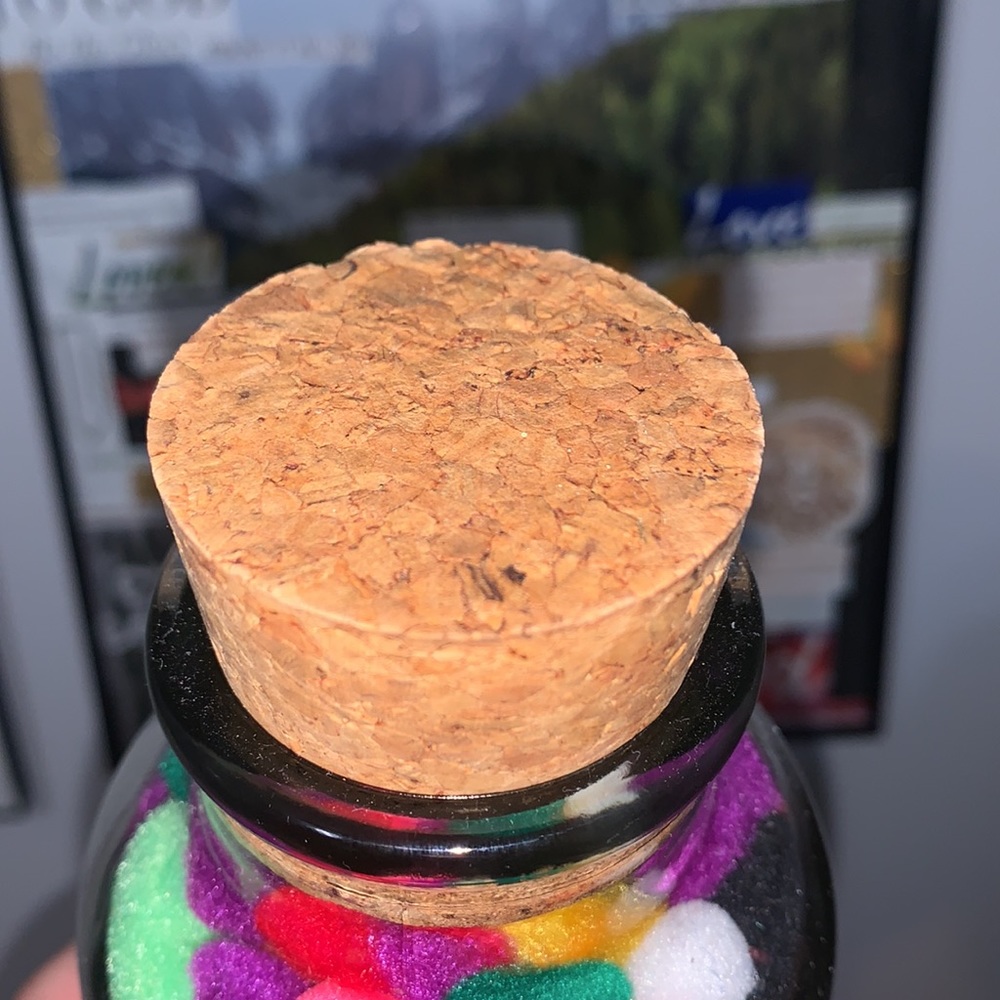 Glass Cork Bottle - Picture 2 of 3